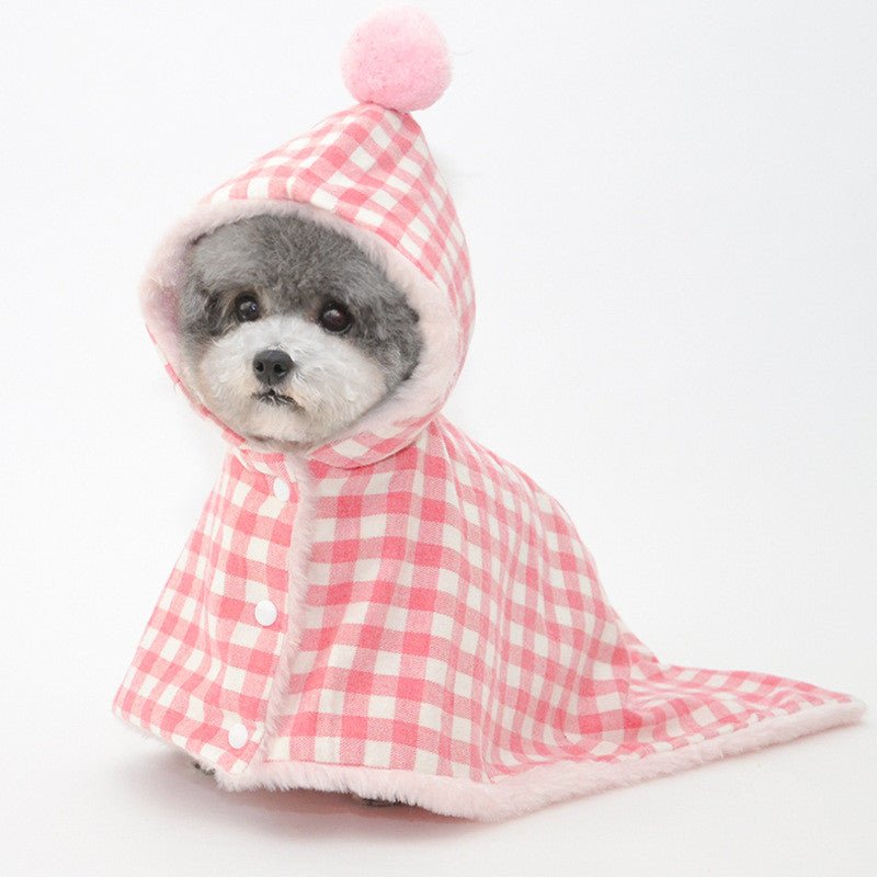 ペット用 ブランケット 寝袋 犬・猫用 コットン100% S/M/L かわいい チェック柄 - Kizuna Pets