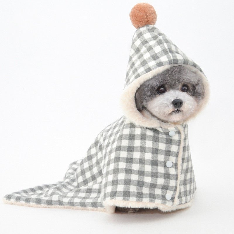 ペット用 ブランケット 寝袋 犬・猫用 コットン100% S/M/L かわいい チェック柄 - Kizuna Pets