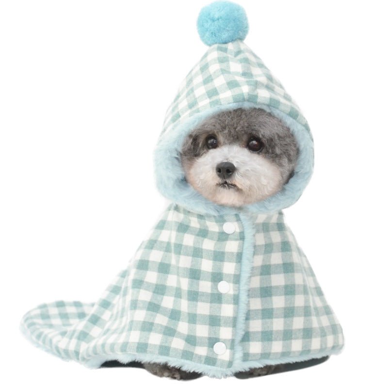 ペット用 ブランケット 寝袋 犬・猫用 コットン100% S/M/L かわいい チェック柄 - Kizuna Pets