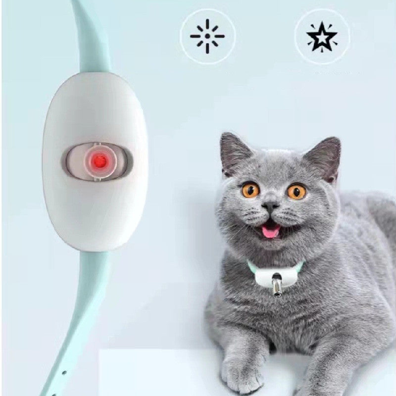 猫用スマートレーザー首輪 自動インタラクティブ USB充電 2モード | Kizuna Pets