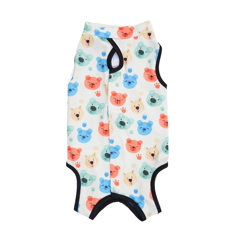 猫用不妊手術服 術後ケア・傷口保護 柄プリント S〜XL 20種 | Kizuna Pets