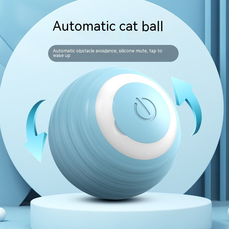 猫用充電式自動ボールおもちゃ シリコン素材 室内運動不足解消 | Kizuna Pets