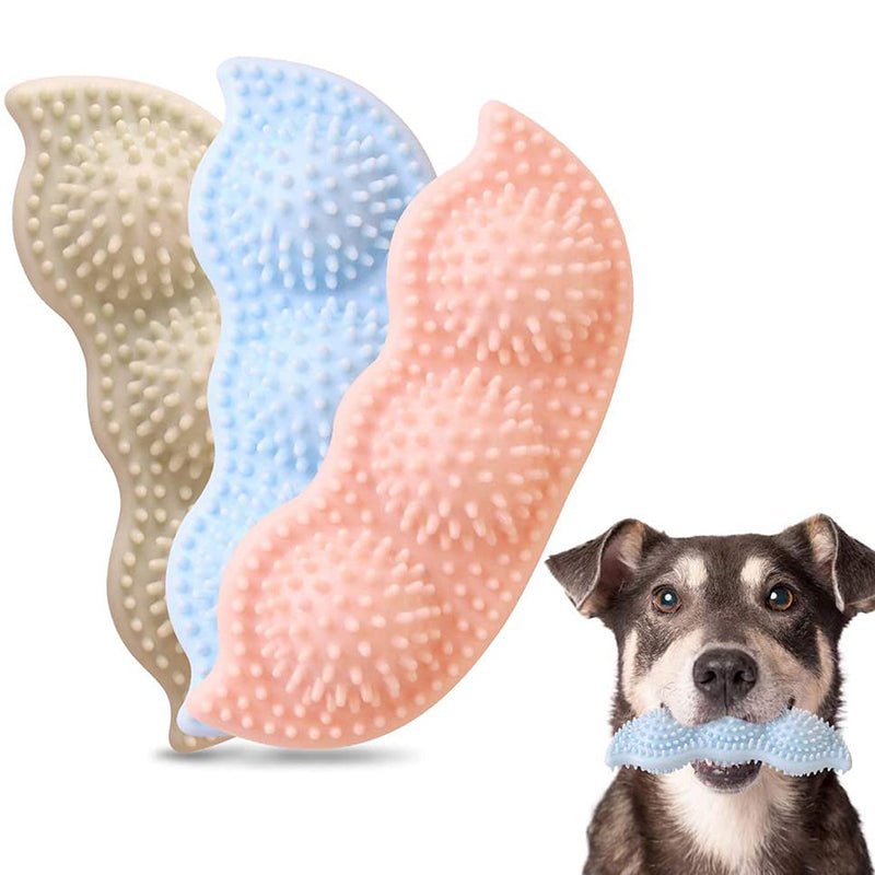 犬用 歯磨きおもちゃ｜天然ゴム製・耐噛み・3色展開 - Kizuna Pets