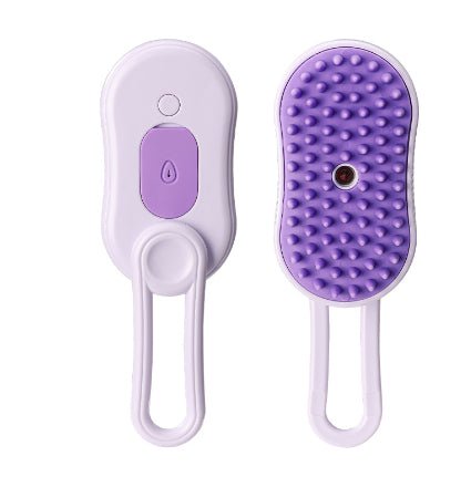 電動スチームペットブラシ 3-in-1 抜け毛・毛玉ケア USB充電 猫・犬用 | Kizuna Pets