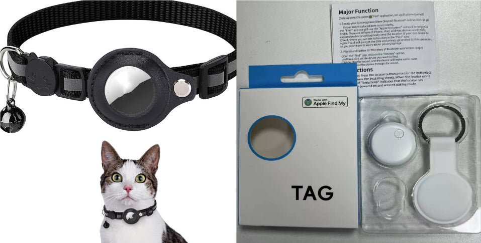 猫犬用リフレクティブ首輪 AirTag対応防水ホルダー付き 7色展開 | Kizuna Pets