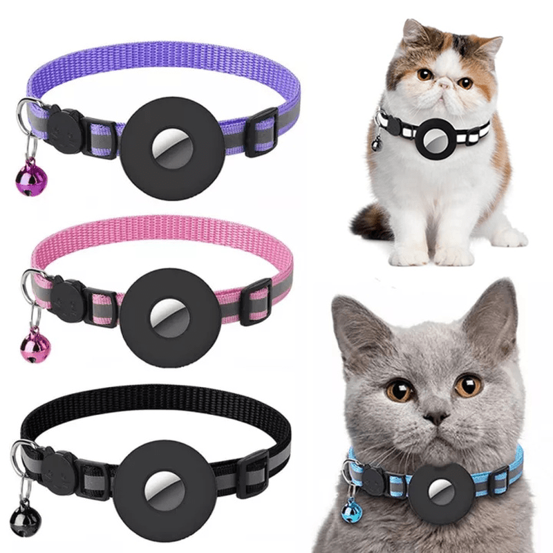 猫犬用リフレクティブ首輪 AirTag対応防水ホルダー付き 7色展開 | Kizuna Pets