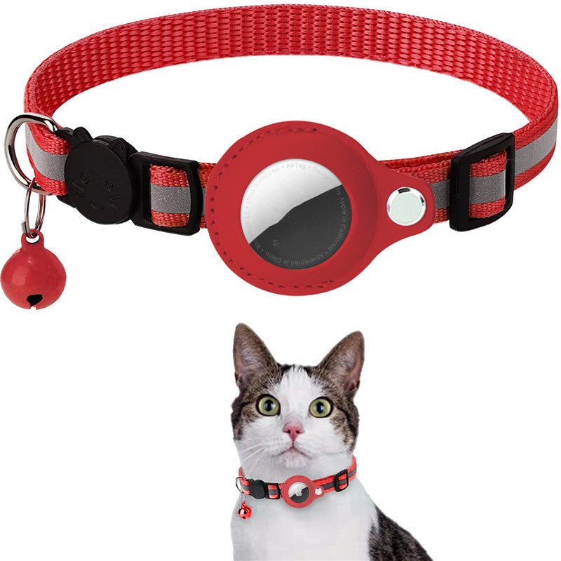 猫犬用リフレクティブ首輪 AirTag対応防水ホルダー付き 7色展開 | Kizuna Pets
