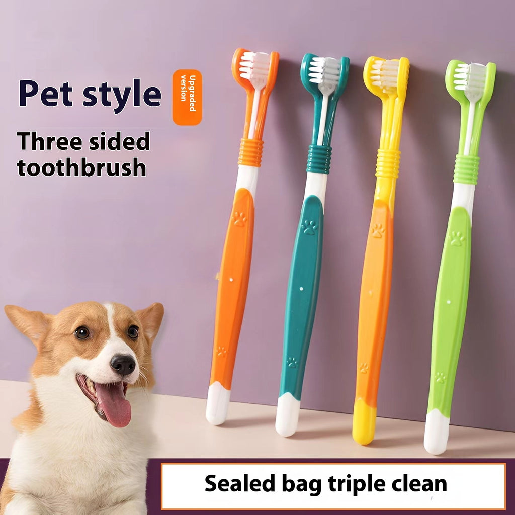 ペット用歯ブラシ 犬猫対応 口臭・歯垢ケア 6色展開 | Kizuna Pets