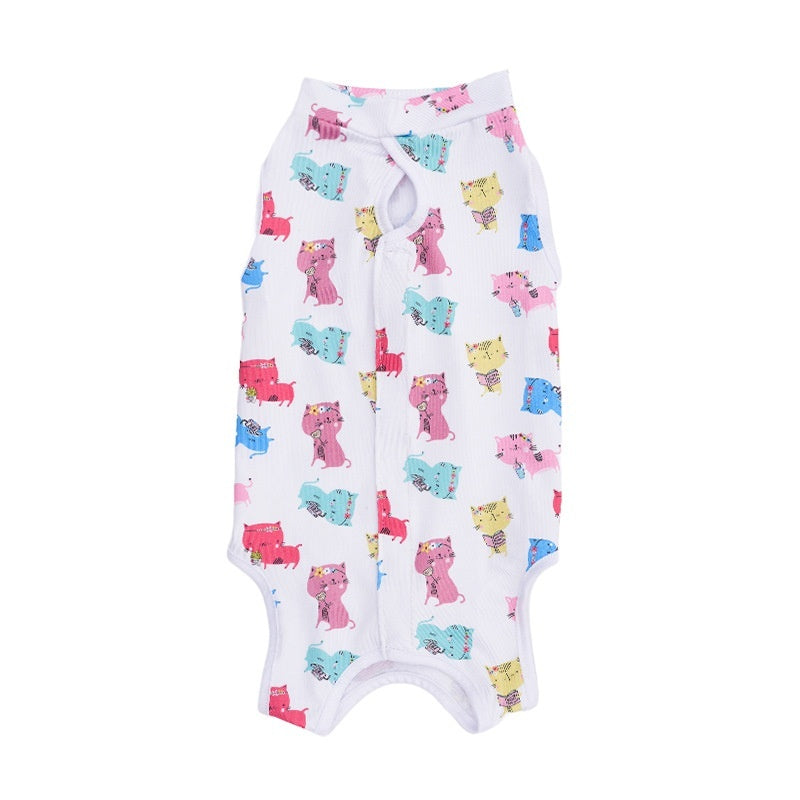 猫用不妊手術服 術後ケア・傷口保護 柄プリント S〜XL 20種 | Kizuna Pets