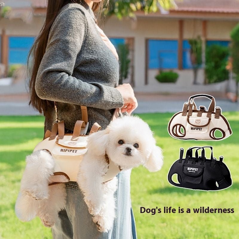 猫・小型犬用 本革ポータブルショルダーキャリーバッグ お出かけに | Kizuna Pets