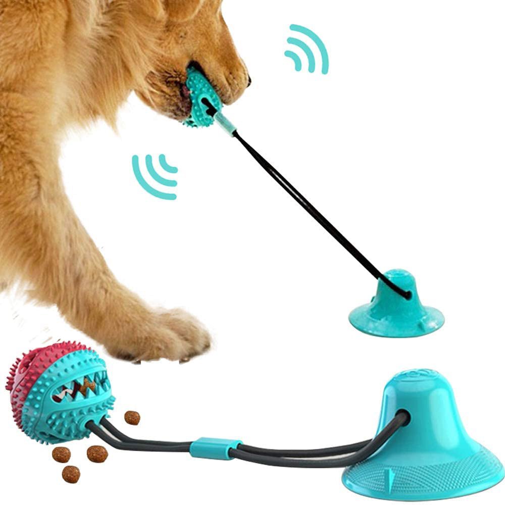 犬用シリコン吸盤付き引っ張りおもちゃ 歯磨き・知育 フードリーク対応 | Kizuna Pets