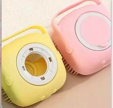 ペット用シリコンバスブラシ シャンプー注入式 犬猫用 マッサージ・グルーミング | Kizuna Pets