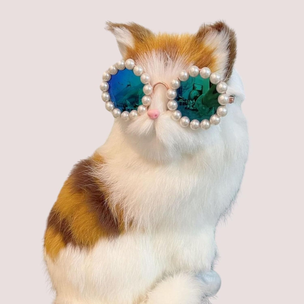猫・犬用パールサングラス ペットコスチューム パーティー仮装 | Kizuna Pets