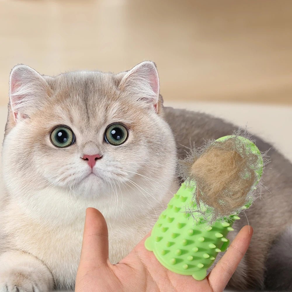 猫用セルフグルーミングブラシ シリコン製 抜け毛・マッサージケアに | Kizuna Pets