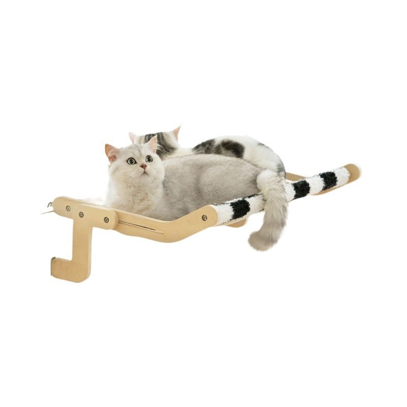 猫用ハンモックベッド｜木製クライミングフレーム・お昆寢・リラックススペース - Kizuna Pets