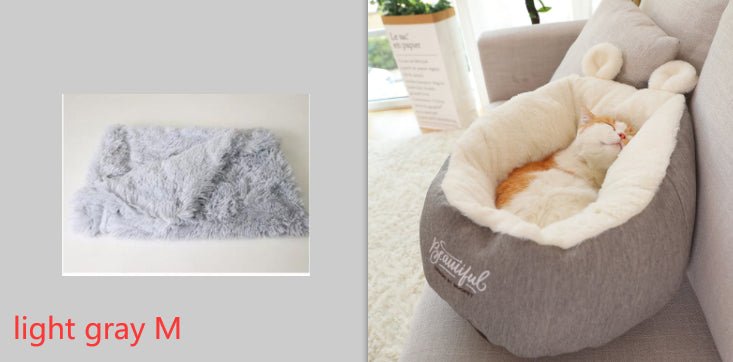 猫用 あったかスリーピングバッグ ペットベッド｜保温 コットン S/Mサイズ｜Kizuna Pets - Kizuna Pets