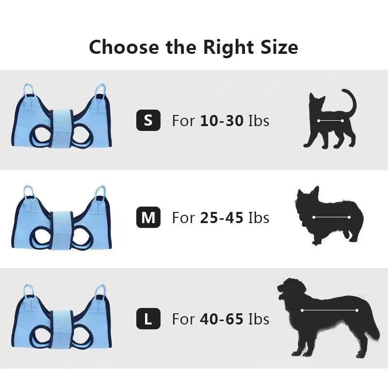 猫・犬用グルーミングハンモック 爪切り補助ホルダー付き S/M/L | Kizuna Pets