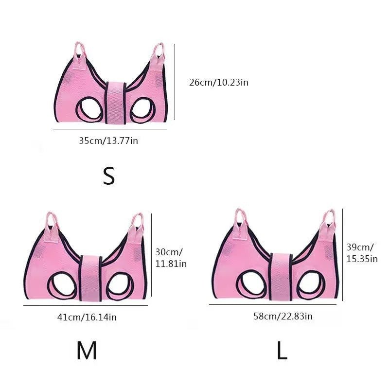 猫・犬用グルーミングハンモック 爪切り補助ホルダー付き S/M/L | Kizuna Pets