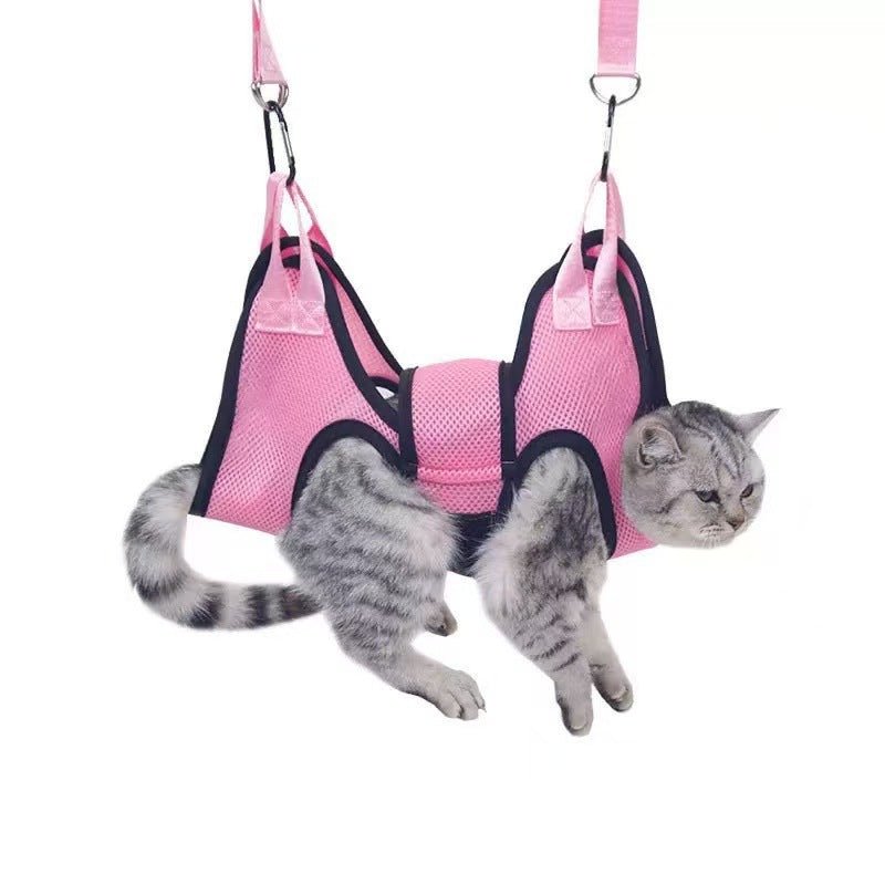 猫・犬用グルーミングハンモック 爪切り補助ホルダー付き S/M/L | Kizuna Pets