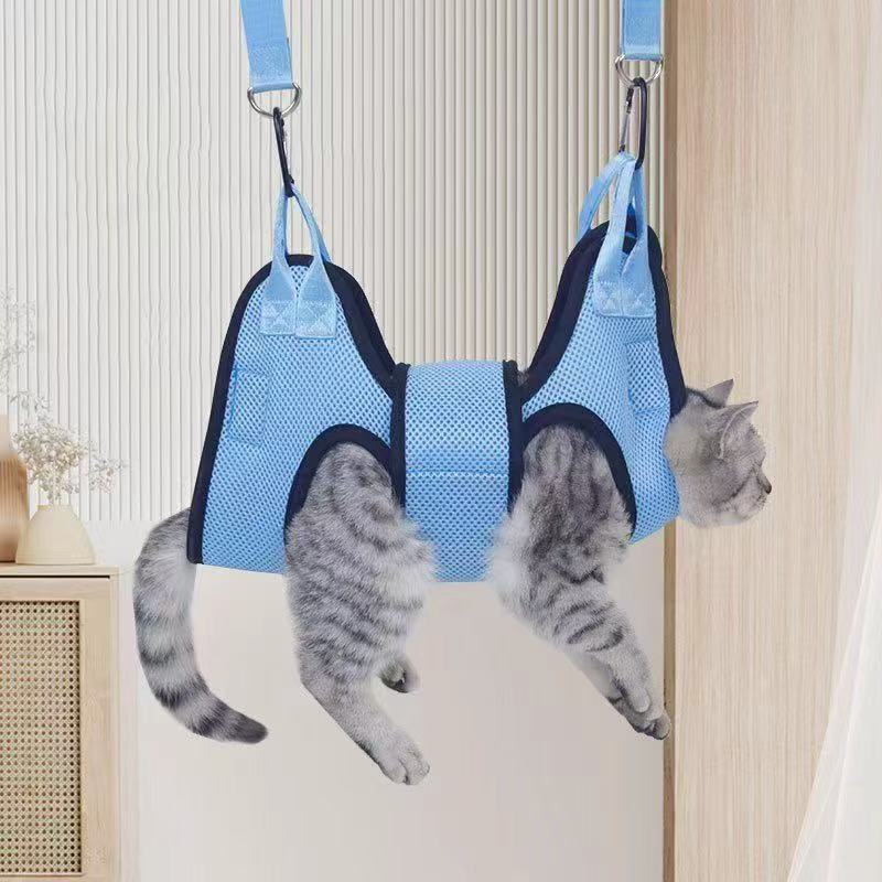 猫・犬用グルーミングハンモック 爪切り補助ホルダー付き S/M/L | Kizuna Pets