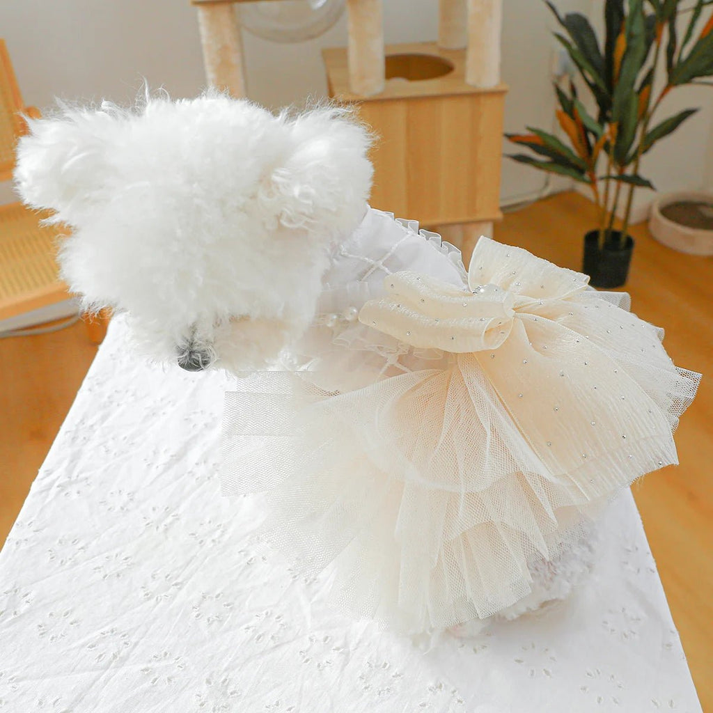 犬用ウェディングドレス チュールチュチュ 小型犬 XS〜XL おしゃれ | Kizuna Pets
